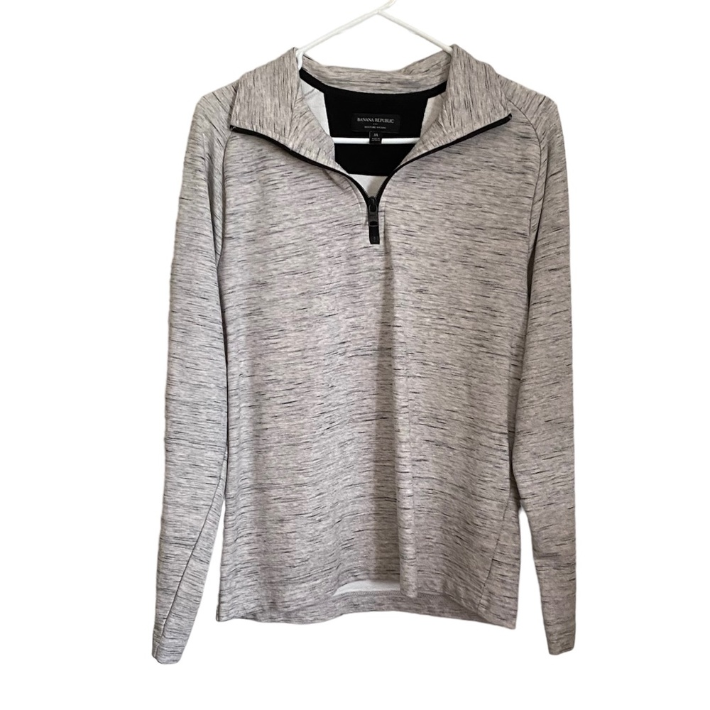 Banana Republic Light Gray Sweater Size M Cotton blend